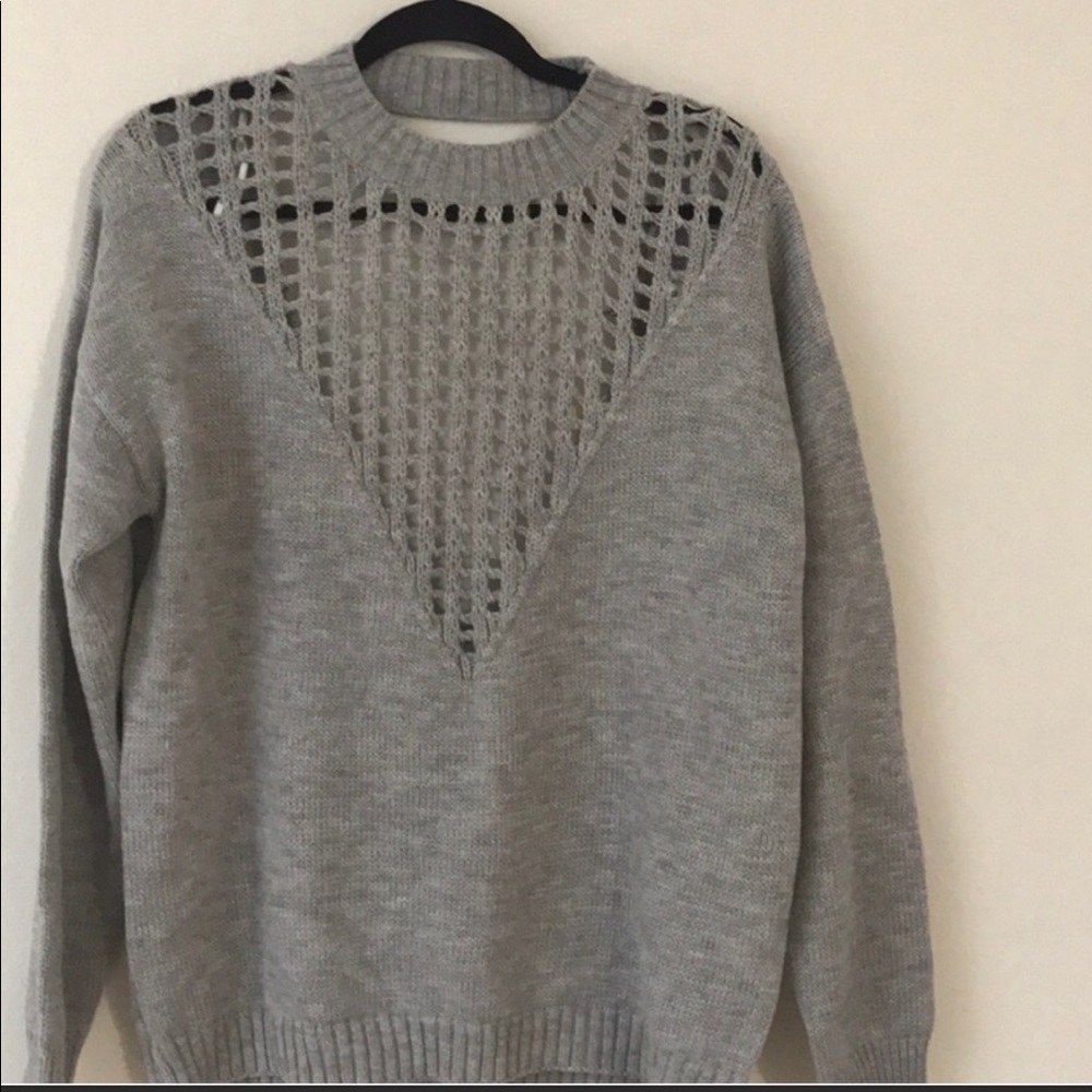 Mika and Gala™️ LF Grey Oversized Sweater.
